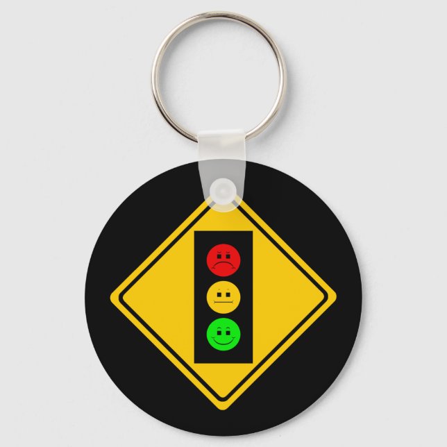 Moody Stoplight Schlüsselanhänger (Vorderseite)