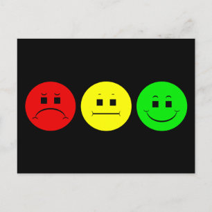 Moody Stoplight Trio Postkarte