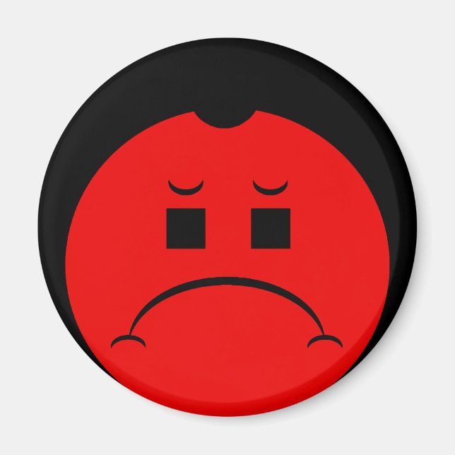 Moody Stoplight Trio Ron Buckstopper Face Magnet (Vorne)