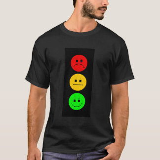 Moody Stoplight Verkehrssignal Faces Funny Stopp L T-Shirt