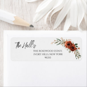 Moody Terracotta Floral Boho Hochzeit