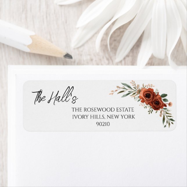 Moody Terracotta Floral Boho Hochzeit  (Insitu)