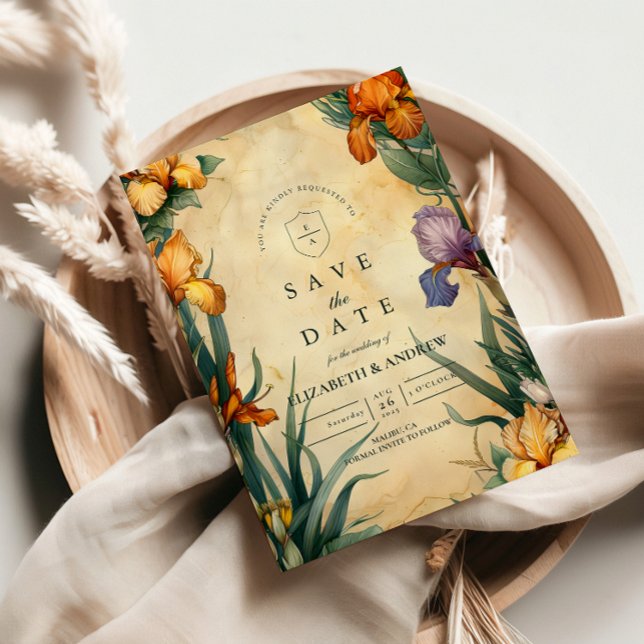 Moody Tropical Floral Wedding Save The Date (Von Creator hochgeladen)