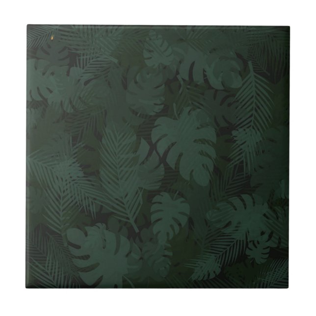 Moody Tropical Keramik Tile Fliese (Vorderseite)