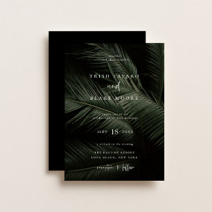 Moody Tropics Wedding Einladung
