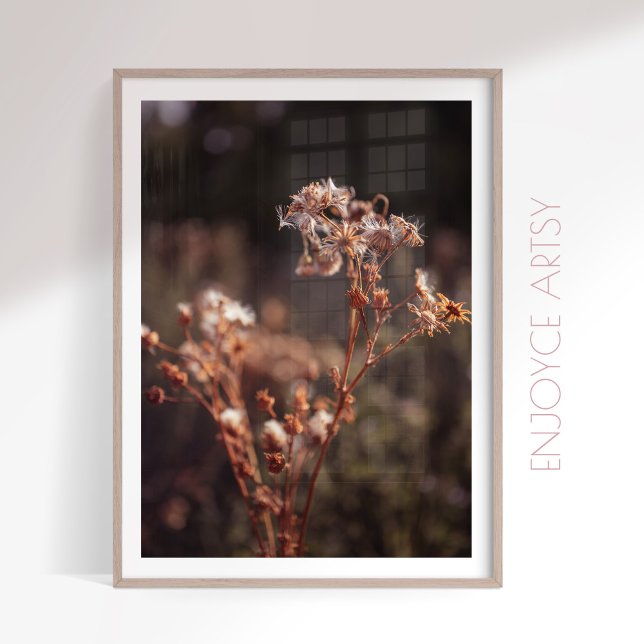 Moody warm Fall Wildblume Bauernmauer Kunst Poster (Von Creator hochgeladen)