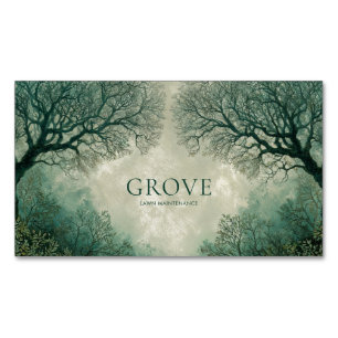 Moody Winter Forest Gothic Romance Magnetische Visitenkarte