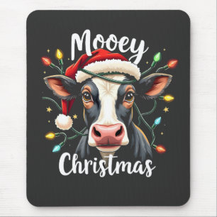 Mooey Christmas Funny Xmas Kuh Rinder Liebhaber Mousepad