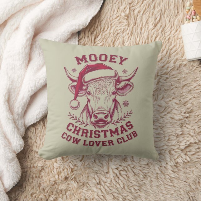 Mooey Christmas Western Cow Lover Club Xmas Saison Kissen (Decke)