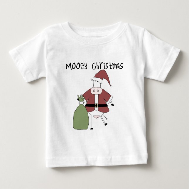 Mooey Cow Weihnachtsgeschenke und Geschenke Baby T-shirt (Vorderseite)