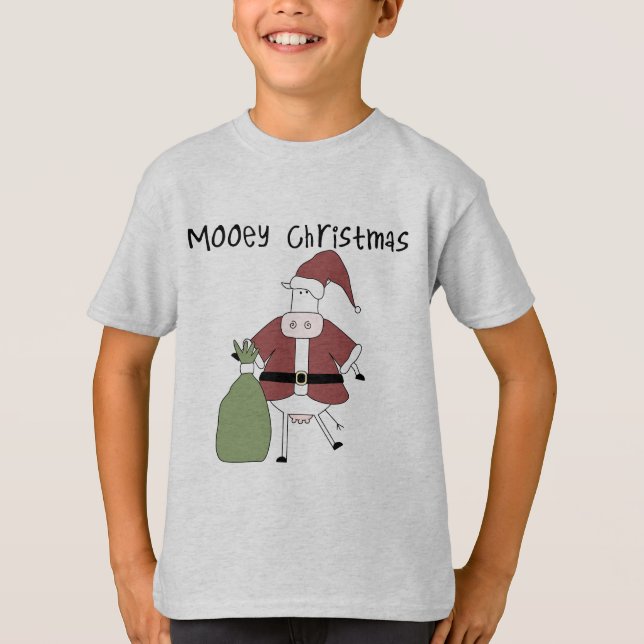 Mooey Cow Weihnachtsgeschenke und Geschenke T-Shirt (Vorderseite)
