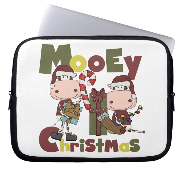 Mooey Weihnachten Laptopschutzhülle (Vorderseite)