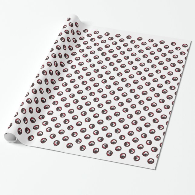 Mooey Weihnachtsglückliche Geschenkpapier (Ungerollt)