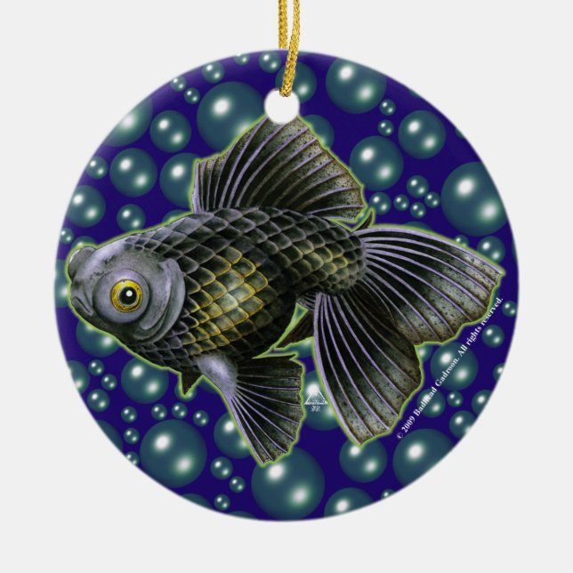 Moog the Black Moor Round Ornament (Vorne)