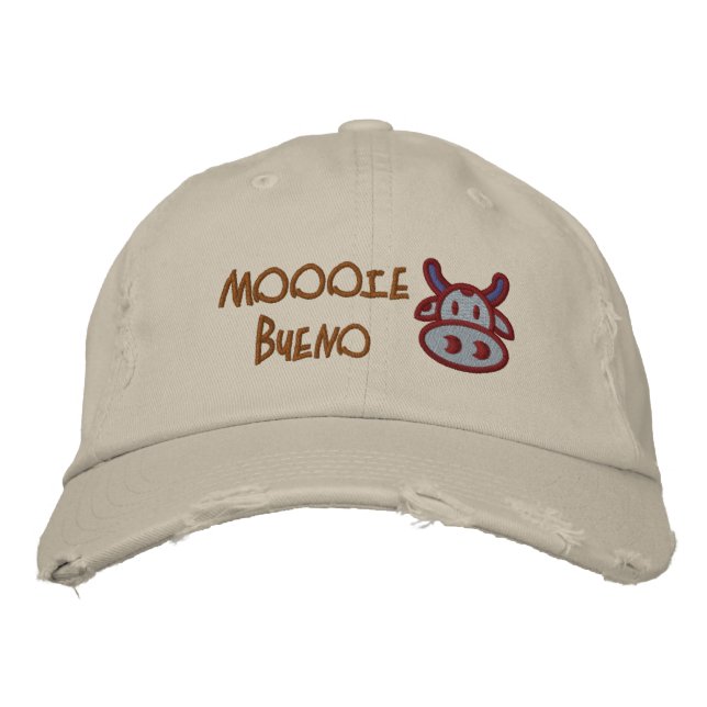 MOOIE BUENO COW CAP BESTICKTE KAPPE (Vorderseite)