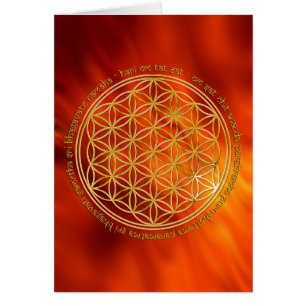 Moola Mantra / Blume des Lebens   Feuer rot