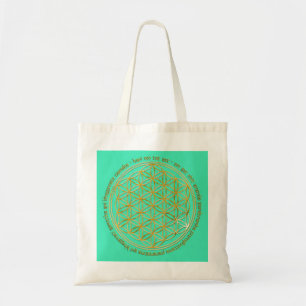 Moola Mantra / Blume des Lebens / mint BG Tragetasche