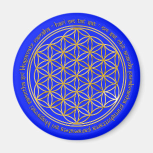 Moola Mantra / Blume Des Lebens royal Magnet