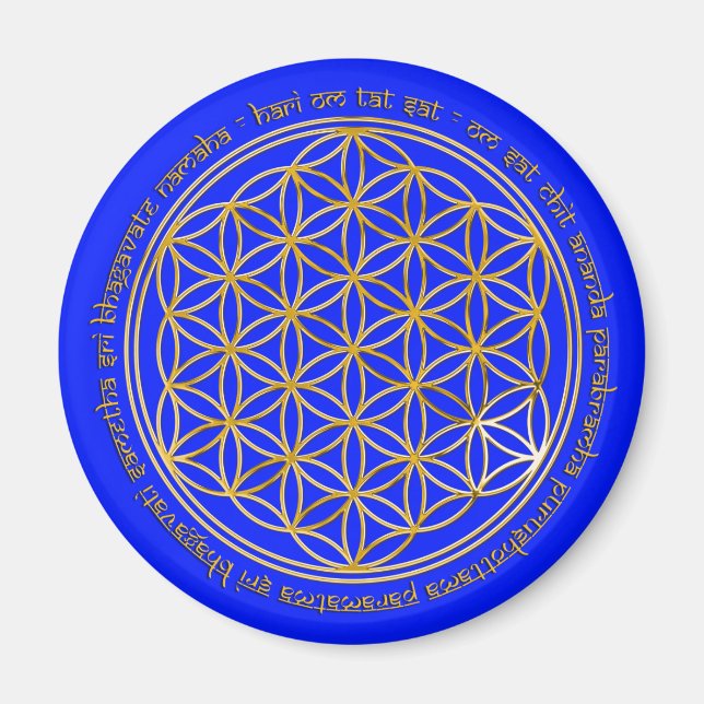 Moola Mantra / Blume Des Lebens | royal Magnet (Vorne)