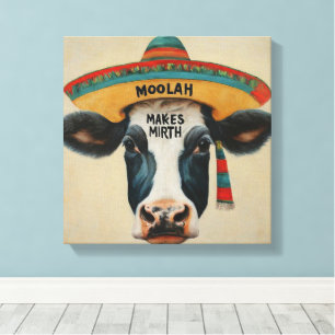 moolah machen Spiegel Hispanic AStretched Canvas P Leinwanddruck