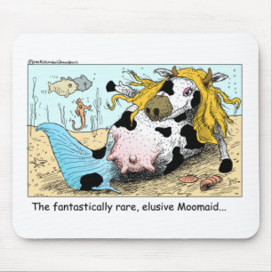Moomaid Funny Cow Cartoon Geschenke T-Shirts Samme Mousepad