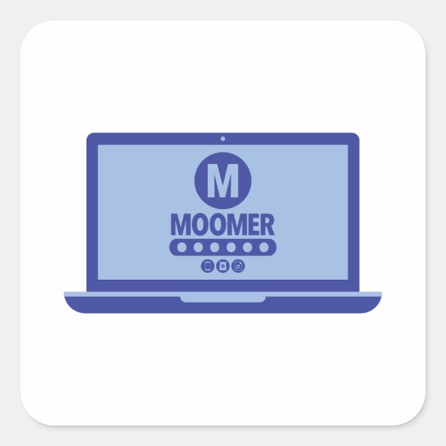 Moomer Anmelden Aufkleber (Vorderseite)