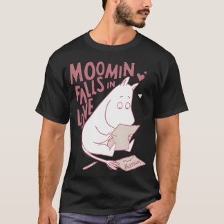 Moomin Schwarzes Textlogo T-Shirt