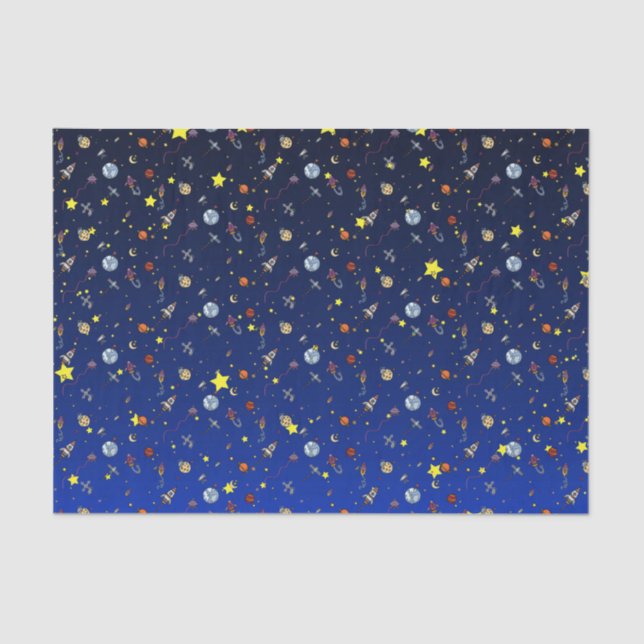 Moon Adventure Seidenpapier (Vorderseite)