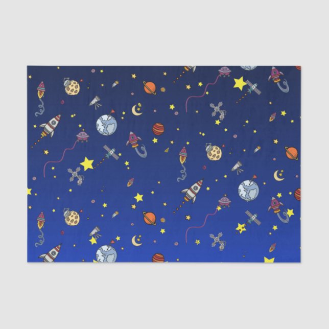 Moon Adventure Tissue Paper Seidenpapier (Vorderseite)