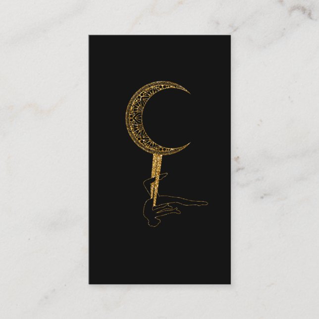 Moon Aerial Hoop Artist Circus Yoga Aerialist Visitenkarte (Vorderseite)