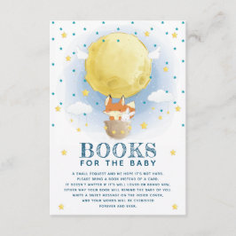 Moon Air Ballon Bücher für das Baby Begleitkarte