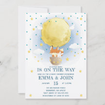 Moon Air Balloon Babydusche