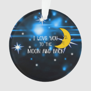 Moon and Back, beliebtes Design, Keramik Ornament