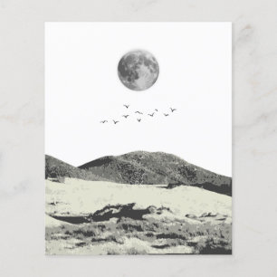 Moon and Mountain Mwall Art Flyer