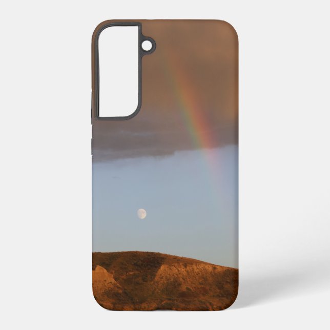 Moon and Rainbow I Handy Case Samsung Galaxy Hülle (Rückseite)