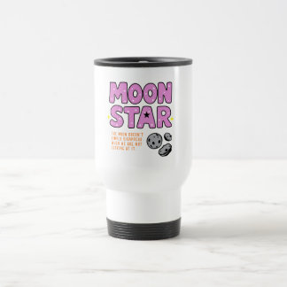Moon and Star Niedlich Cartoon Ästhetik - Weltraum Reisebecher