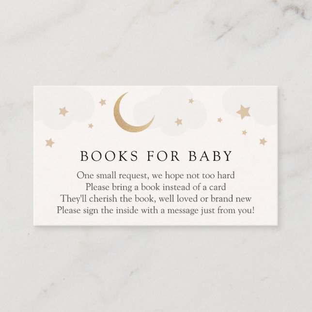 Moon and Stars Books for Baby insert card (Vorderseite)