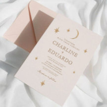 Moon and Stars Celestial Starsign Golden Wedding