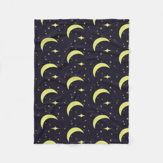 Moon and Stars Fleece Blanket