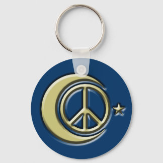 Moon and Stars for Peace Schlüsselanhänger