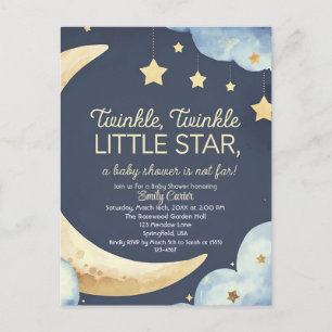 Moon and Stars Kinderdusche - Dreamame Nacht Postkarte