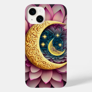 Moon and Stars Lotus Blume Erleuchtung Case-Mate iPhone 14 Hülle