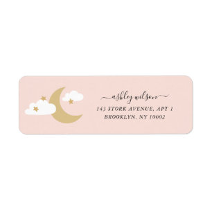Moon and Stars Script Moderne Skripte Gold und Ros