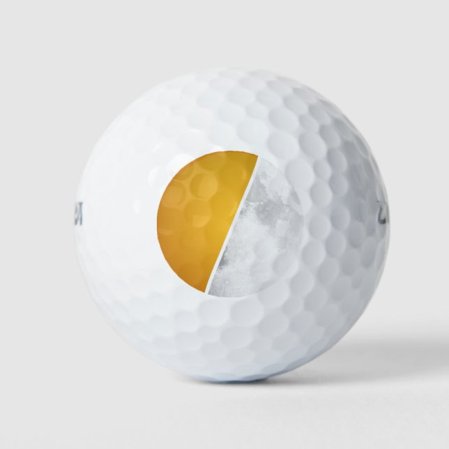 Moon and Sun Golf Balls Golfball (Vorderseite)