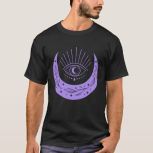 Moon and Third Eye New Age Spiritual Lila Yoga T-Shirt