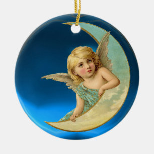 MOON ANGEL KERAMIKORNAMENT