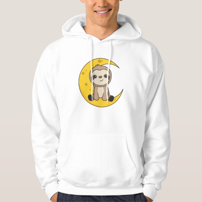 Moon Animal Slots Niedlicher Tiere für Kinder Hoodie (Vorderseite)