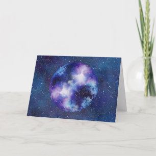 Moon Art Karte