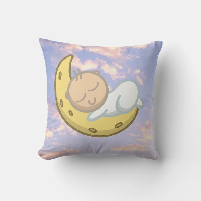 Moon Baby Design Kissen (Vorderseite)