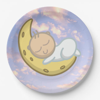 Moon Baby Design Pappteller
